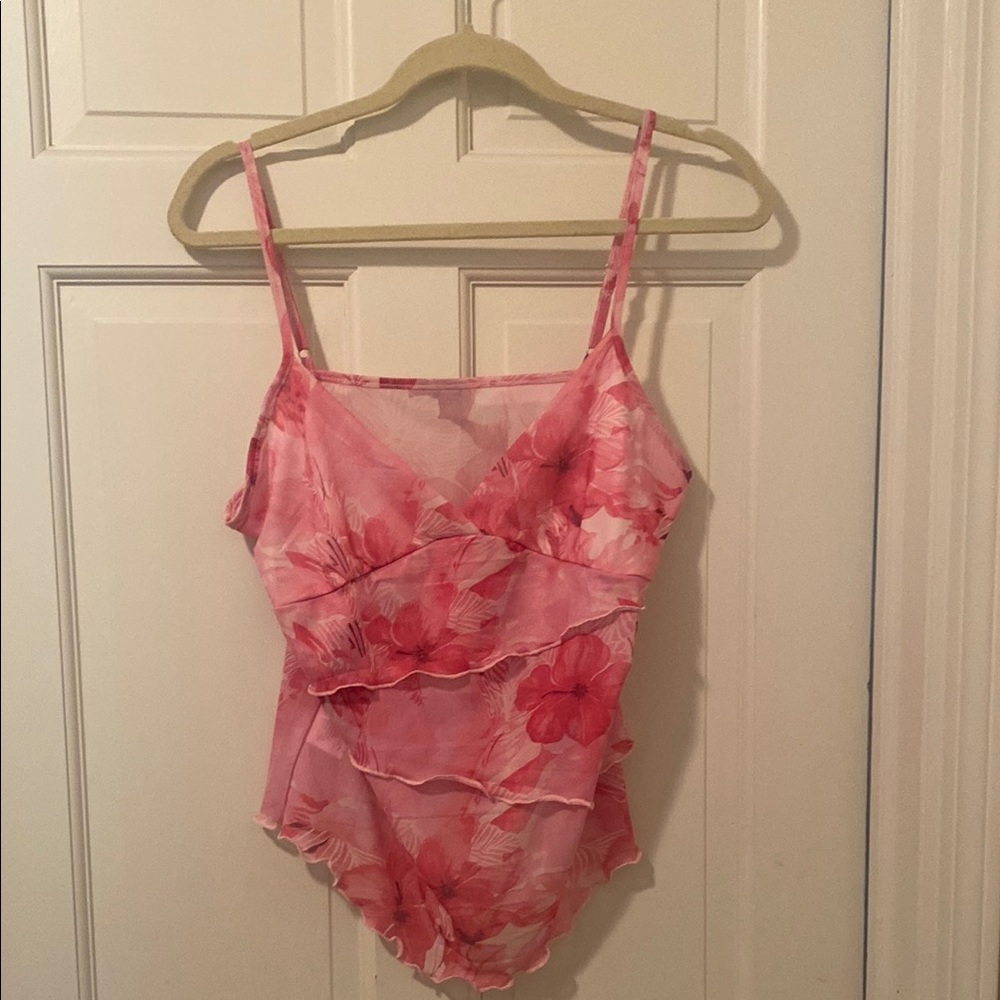 Floral Pink Camisole Top